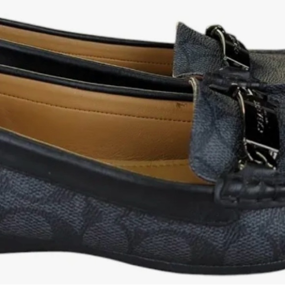 Coach Black Flats
